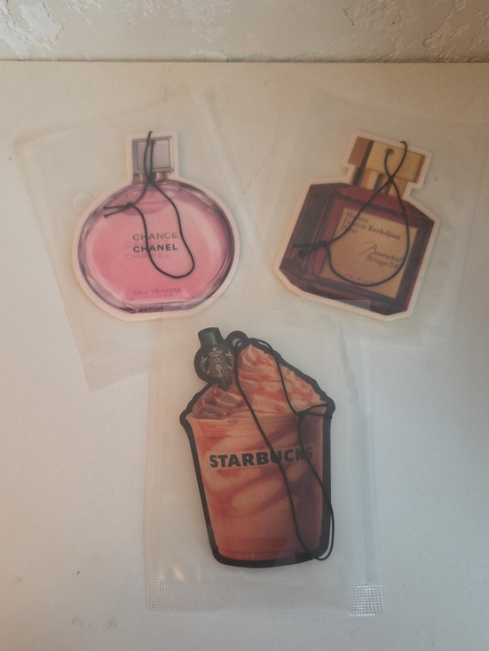 The Unbranded Brand Other - Air Fresheners Starbucks Brown & Cream Frappuccino Hanging Air Freshener